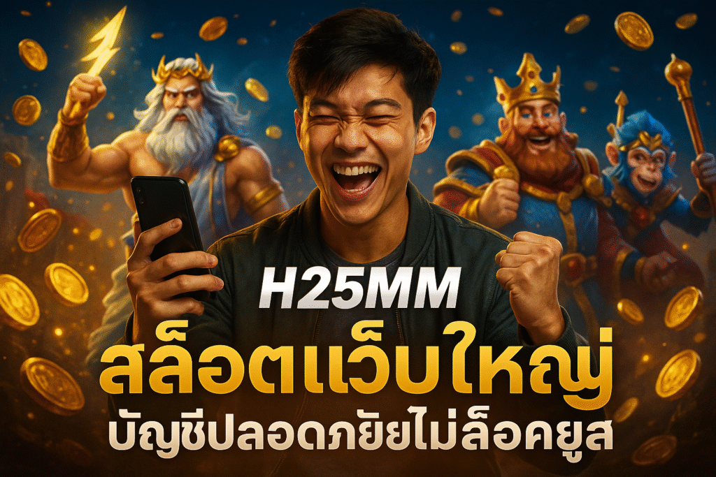 H25MM สล็อตเว็บใหญ่ บัญชีปลอดภัยไม่ล็อคยูส